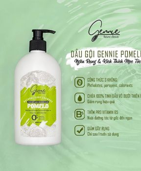 Gennie Dầu gội Natural Care shampoo Pomelo for Dry and Broken Hair 400ml