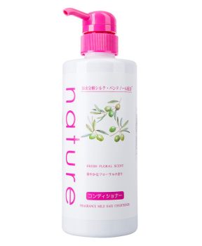 Dầu Xả Naris Nature Dịu Nhẹ Hương Hoa Tươi Mát 500ml Fresh Floral Scent Fragrance Mild Hair Conditioner