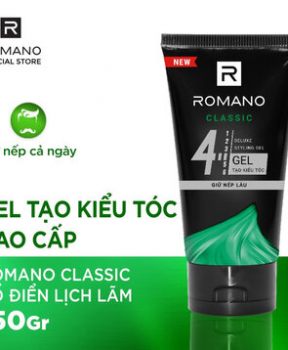 Gel Vuốt Tóc Romano Classic Giữ Nếp Lâu 150g - tạo kiểu tóc ưa thích, tút lại phong cách ngay tức thì