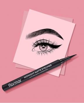Flormar Bút kẻ mắt Midnight Matte Eyeliner - tạo hiệu ứng mắt nước đẹp