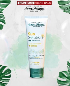 Kem chống nắng toàn thân Sun Solution 100g AN TOÀN CHO DA NHẠY CẢM - BẢO VỆ DA HOÀN HẢO - LÀM DỊU DA - CẤP ẨM