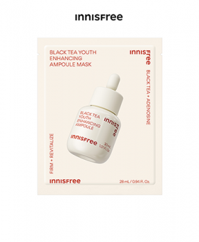 Mặt nạ phục hồi da INNISFREE Black Tea Youth Enhancing Ampoule Mask 28 mL