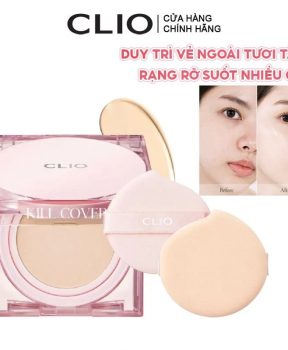 Phấn Nước Che Phủ Mỏng Mịn Clio Kill Cover Mesh Glow Cushion SPF50+ PA++++