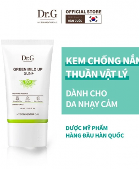 Kem chống nắng vật lý Dr.G Green Mild Up Sun+ SPF50+ PA++++