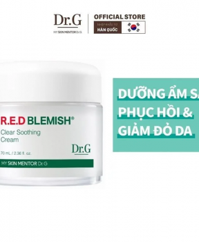 Kem Dưỡng Ẩm Dr.G Làm Dịu Da, Hỗ Trợ Phục Hồi, Giảm Đỏ Da R.E.D Blemish Clear Soothing Cream