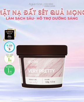 Mặt Nạ Đất Sét Aperire Quả Mọng Thải Độc, Làm Sáng Da Spa Relief Berry Pretty Pore Mask