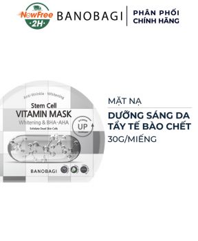 Mặt Nạ Banobagi Làm Sáng Da, Tẩy Tế Bào Chết Stem Cell Vitamin Mask Whitening & BHA - AHA 