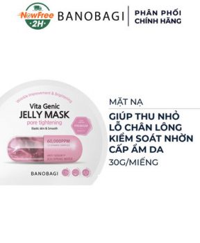 Mặt Nạ Banobagi Thu Nhỏ Lỗ Chân Lông, Kiểm Soát Nhờn Premium Vita Genic Jelly Mask - Pore Tightening