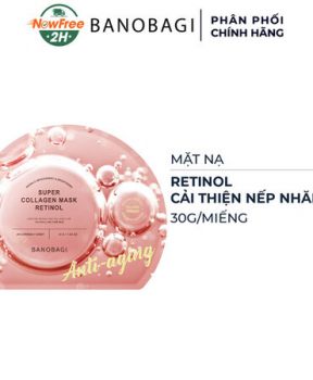 Mặt Nạ Banobagi Retinol Cải Thiện Nếp Nhăn (Hồng Đất) Super Collagen Mask Retinol Anti-Aging