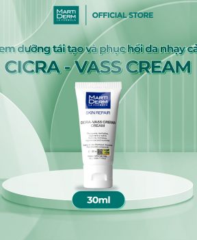 Kem Dưỡng MartiDerm Tái Tạo & Phục Hồi Da Nhạy Cảm 30ml Skin Repair Cicra Vass Cream