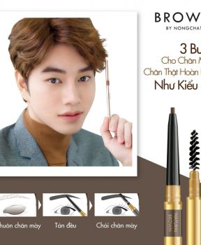 Chì Kẻ Mày Browit Siêu Mảnh Màu Cherry Brown 0.06g