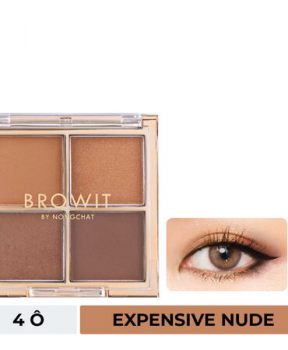 Bảng Phấn Mắt Browit #Expensive Nude Tông Nâu Cổ Điển 4 Ô Eyeshadow Palette #Expensive Nude