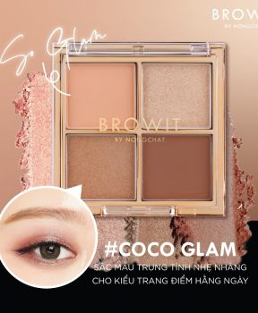 Bảng Phấn Mắt Browit #Coco Glam Màu Trung Tính 4 Ô Eyeshadow Palette
