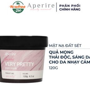 Mặt Nạ Đất Sét Aperire Quả Mọng Thải Độc, Làm Sáng Da 120g Spa Relief Berry Pretty Pore Mask