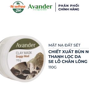 Mặt Nạ Avander Đất Sét Bùn Non Se Khít Lỗ Chân Lông 110g Clay Mask - Soggy Mud