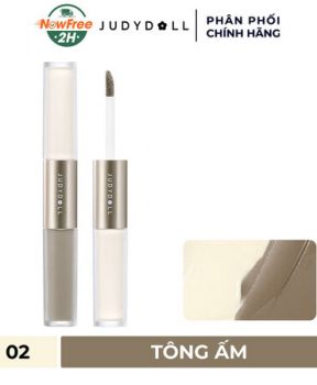 Kem Tạo Khối & Bắt Sáng Judydoll 2 Đầu - 02 Tông Ấm Liquid Highlighter & Contour Duo